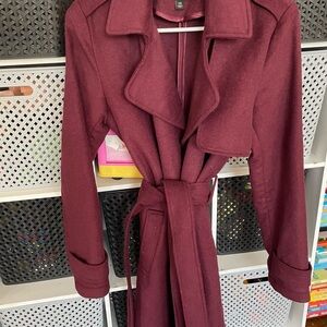 Banana Republic Deep Red Trench Coat